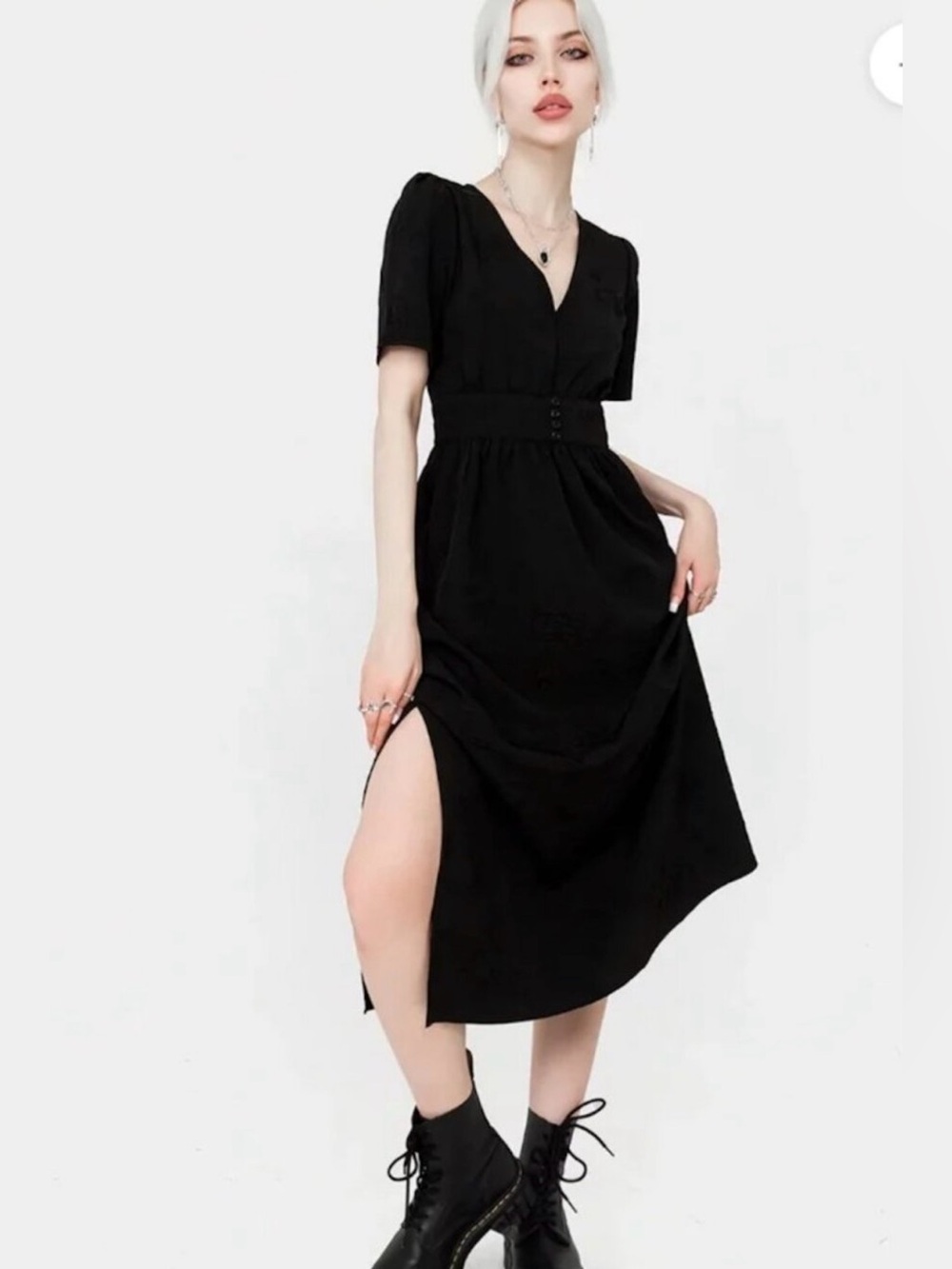 NWT Disturbia Medea Jacquard Midaxi v-neck size 8